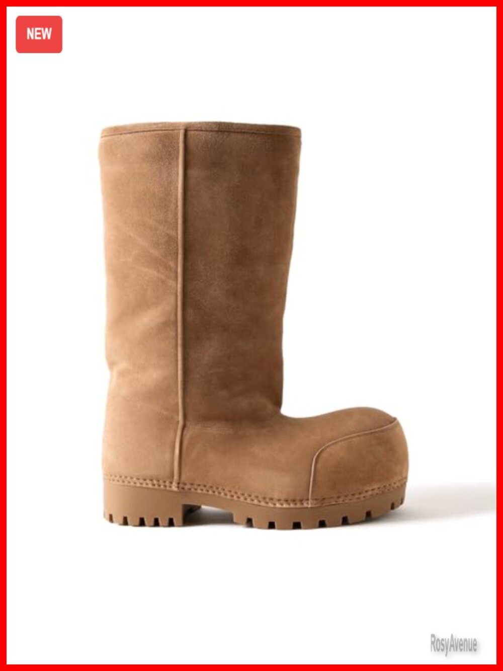 Suede Knee High Snow Boots Women Platform Round Toe Chunky Heel Fur Lined Winter
